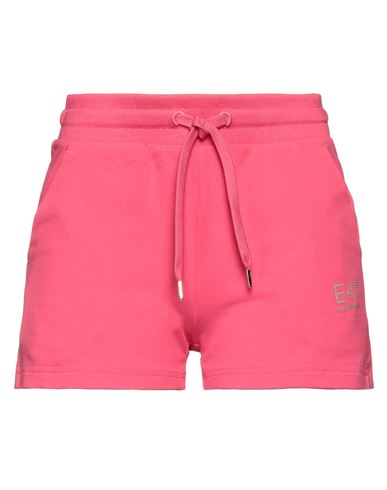 Ea7 Woman Shorts & Bermuda Shorts Fuchsia Size Xs Cotton, Elastane In Pink