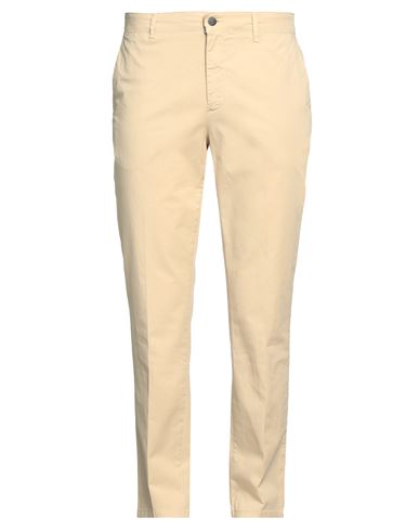 Bernese Milano Man Pants Beige Size 40 Cotton, Elastane