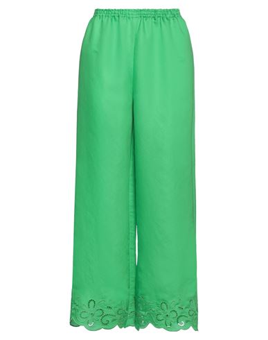 Shop Boutique Moschino Woman Pants Green Size 12 Viscose, Polyester, Cotton