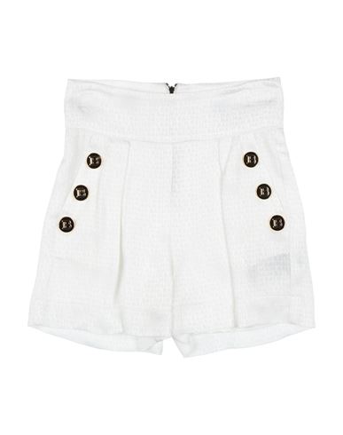 Shop Balmain Toddler Girl Shorts & Bermuda Shorts Off White Size 6 Acetate, Silk, Polyamide