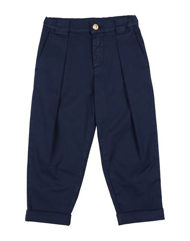 Shop Balmain Toddler Boy Pants Navy Blue Size 6 Cotton, Elastane