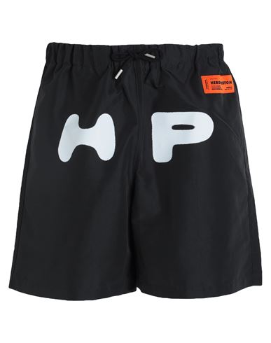 Heron Preston Man Shorts & Bermuda Shorts Black Size L Polyester