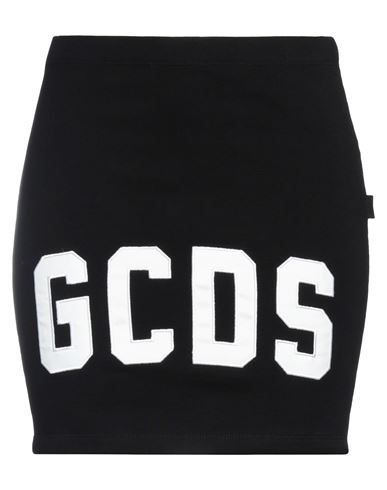 Gcds Woman Mini Skirt Black Size S Cotton
