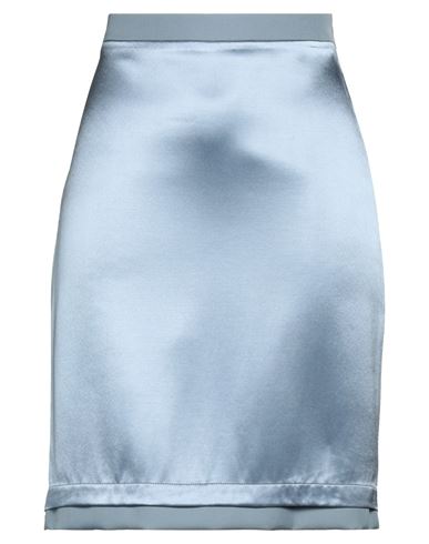 Fendi Woman Mini Skirt Pastel Blue Size 6 Viscose