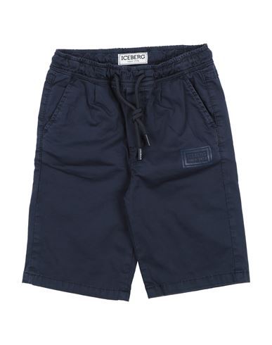Shop Iceberg Toddler Boy Shorts & Bermuda Shorts Midnight Blue Size 5 Cotton, Elastane