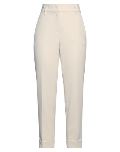 Luisa Cerano Woman Pants Ivory Size 8 Polyester, Polyurethane In Beige