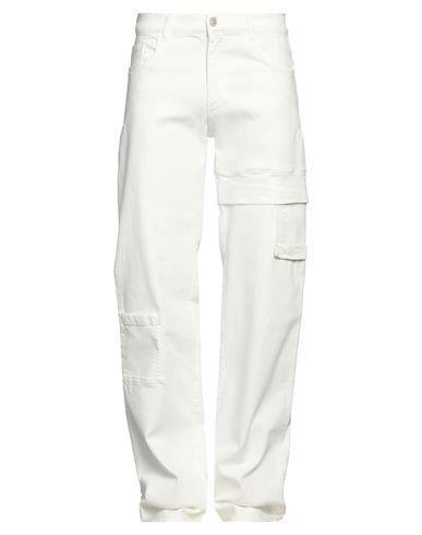Alyx 1017  9sm Man Jeans White Size L Cotton, Elastane