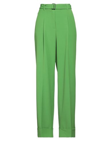 Luisa Cerano Woman Pants Green Size 10 Polyester, Viscose, Elastane