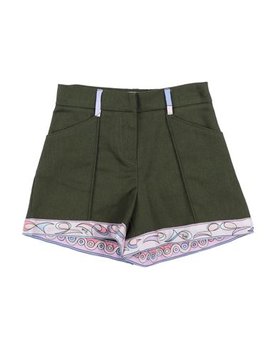 Shop Pucci Toddler Girl Shorts & Bermuda Shorts Military Green Size 4 Cotton, Viscose