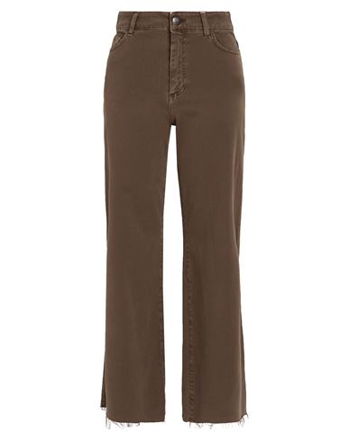 Jijil Woman Jeans Brown Size 28 Cotton, Elastane In Brown