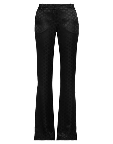 Balmain Woman Pants Black Size 10 Silk, Viscose, Cotton