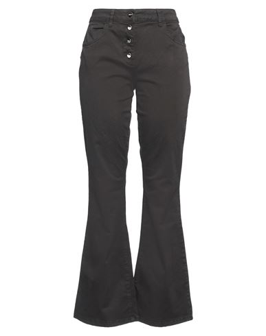 Shop Liu •jo Woman Pants Black Size M Cotton, Elastane
