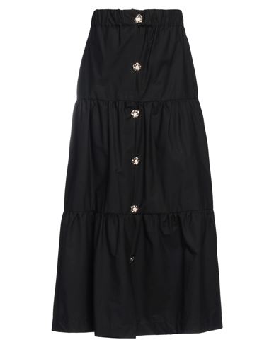 Clips More Woman Midi Skirt Black Size 4 Cotton
