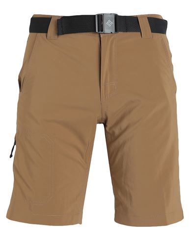 Shop Columbia Man Shorts & Bermuda Shorts Camel Size 28 Recycled Polyester In Beige