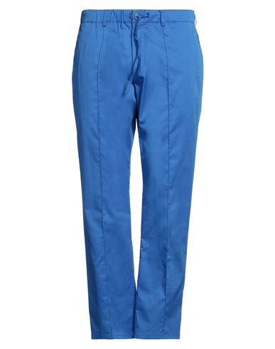 Daniele Alessandrini Man Pants Bright Blue Size 36 Cotton, Polyamide, Elastane