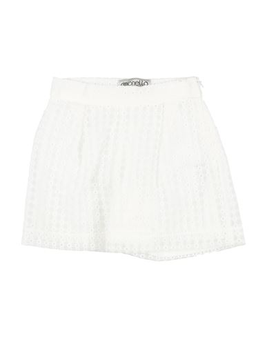 Simonetta Toddler Girl Shorts & Bermuda Shorts White Size 4 Polyester In White