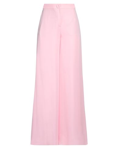 Moschino Woman Pants Pink Size 12 Acetate, Elastane, Silk