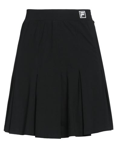Fila Woman Mini Skirt Black Size S Cotton, Elastane
