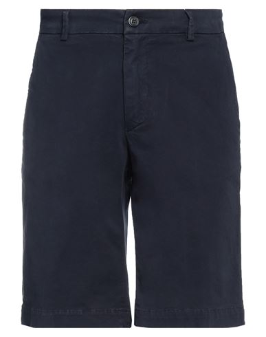 Trussardi Man Shorts & Bermuda Shorts Navy Blue Size 36 Cotton, Elastane