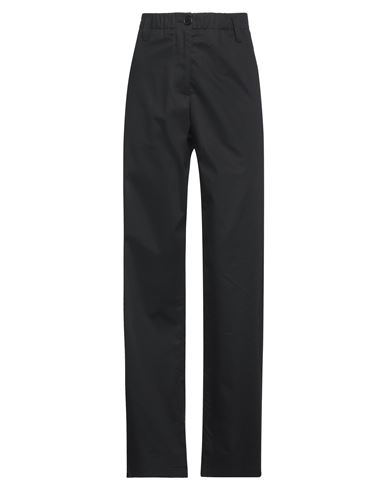 Msgm Woman Pants Black Size 2 Cotton In Black