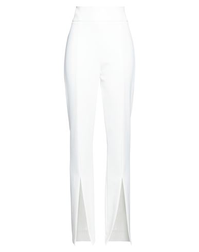 Pinko Woman Pants White Size 6 Polyester, Elastane