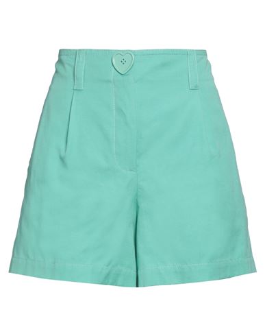 Moschino Woman Shorts & Bermuda Shorts Light Green Size 10 Cotton, Linen In Green