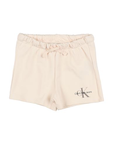Shop Calvin Klein Jeans Est.1978 Calvin Klein Jeans Toddler Girl Shorts & Bermuda Shorts Ivory Size 3 Cotton, Elastane In White