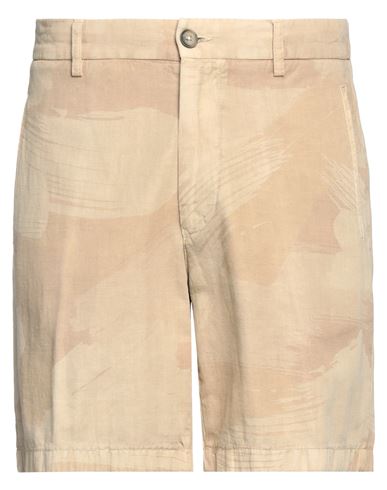 Altea Man Shorts & Bermuda Shorts Sand Size M Cotton, Linen, Lyocell In Beige