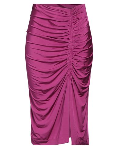 8PM 8PM WOMAN MIDI SKIRT MAUVE SIZE M VISCOSE, ELASTANE 