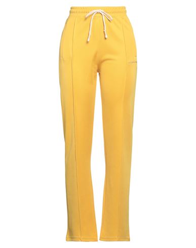 Shop Les Benjamins Woman Pants Ocher Size M Polyester, Elastane In Yellow