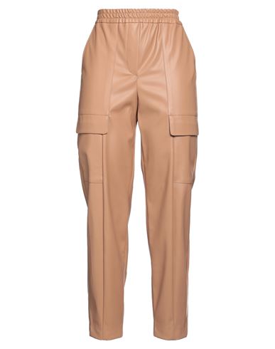 Shop Nude Woman Pants Camel Size 6 Polyurethane, Polyester In Beige