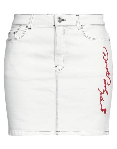 Karl Lagerfeld X Disney Denim Skirt In White