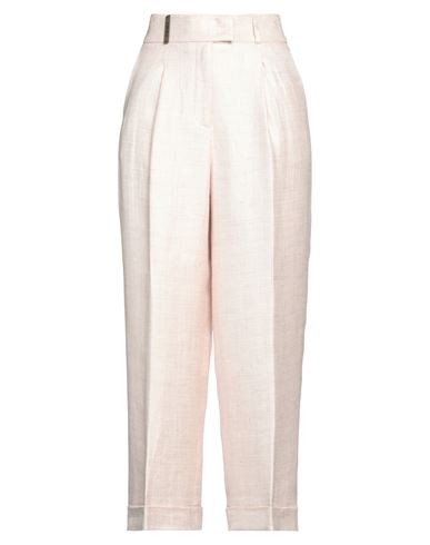 Peserico Woman Pants Light Pink Size 6 Linen, Acetate