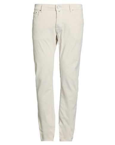 Jacob Cohёn Man Pants Off White Size 32 Cotton, Modal, Elastane In Red