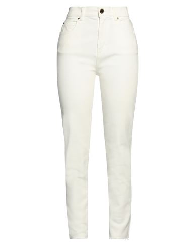 Pinko Woman Jeans White Size 31 Cotton, Elastane