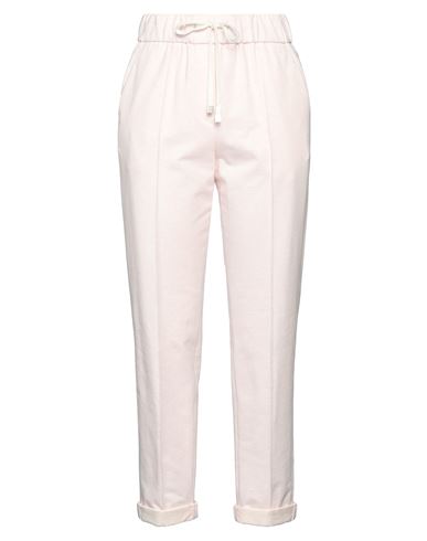 Peserico Woman Pants Light Pink Size 6 Cotton, Elastane