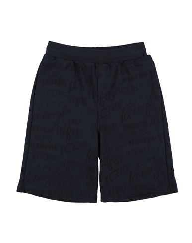 Shop Iceberg Toddler Boy Shorts & Bermuda Shorts Midnight Blue Size 5 Cotton, Polyester