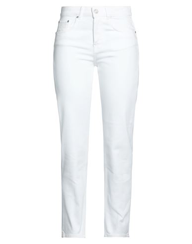 Trussardi Woman Jeans White Size 29 Cotton, Elastane