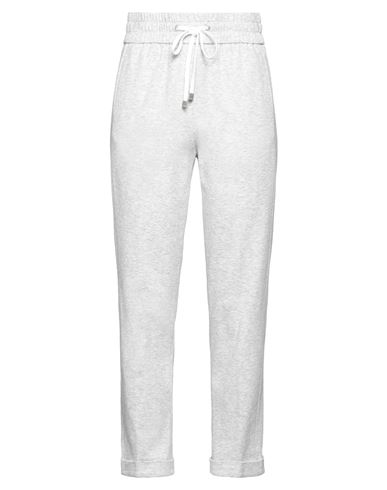 Shop Peserico Woman Pants Light Grey Size 14 Cotton, Polyamide