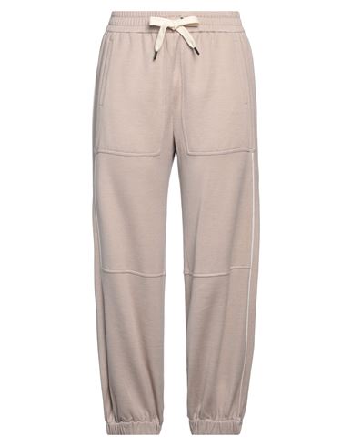 Shop Brunello Cucinelli Woman Pants Dove Grey Size S Cotton, Silk, Polyamide, Polyester