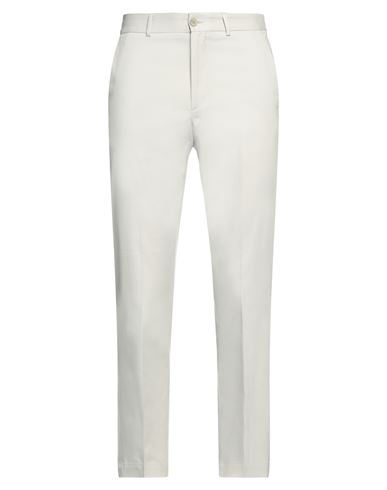 Shop Bikkembergs Man Pants Light Grey Size 36 Cotton, Lyocell, Elastane, Polyester