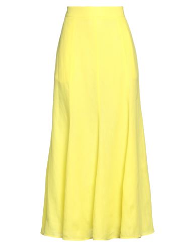 Shop Gabriela Hearst Woman Maxi Skirt Yellow Size 10 Linen