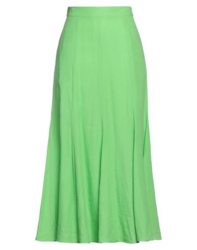 Shop Gabriela Hearst Woman Maxi Skirt Green Size 10 Linen