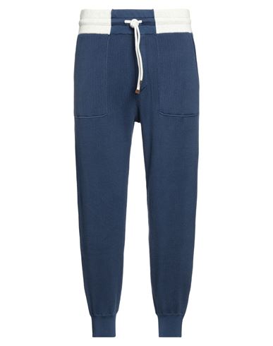 Brunello Cucinelli Man Pants Blue Size 3xl Cotton