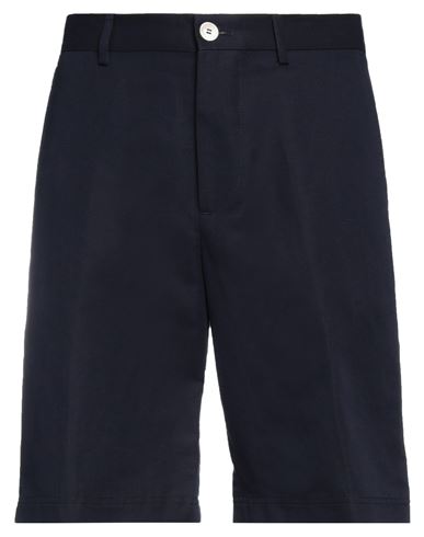 Brunello Cucinelli Man Shorts & Bermuda Shorts Midnight Blue Size 34 Linen, Cotton