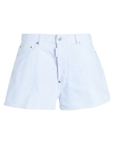 Shop Dsquared2 Woman Denim Shorts White Size 2 Cotton, Elastane