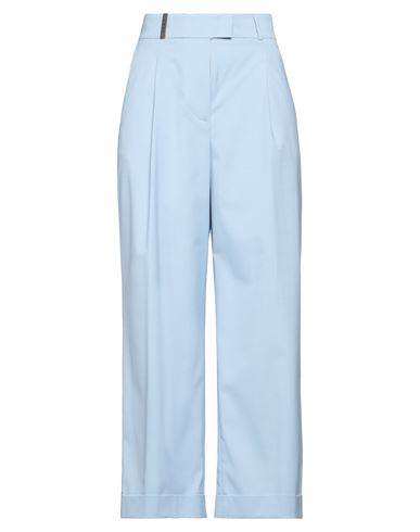 Shop Peserico Woman Pants Light Blue Size 8 Polyester, Viscose, Elastane