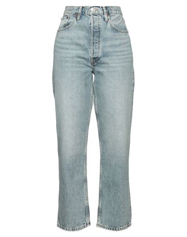 Re/done Woman Jeans Blue Size 25 Organic Cotton In Blue