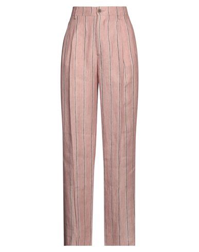 Berwich Woman Pants Pink Size 4 Linen