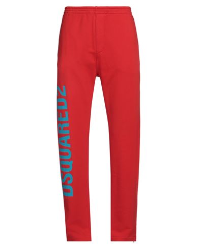 Dsquared2 Man Pants Red Size M Cotton In Red